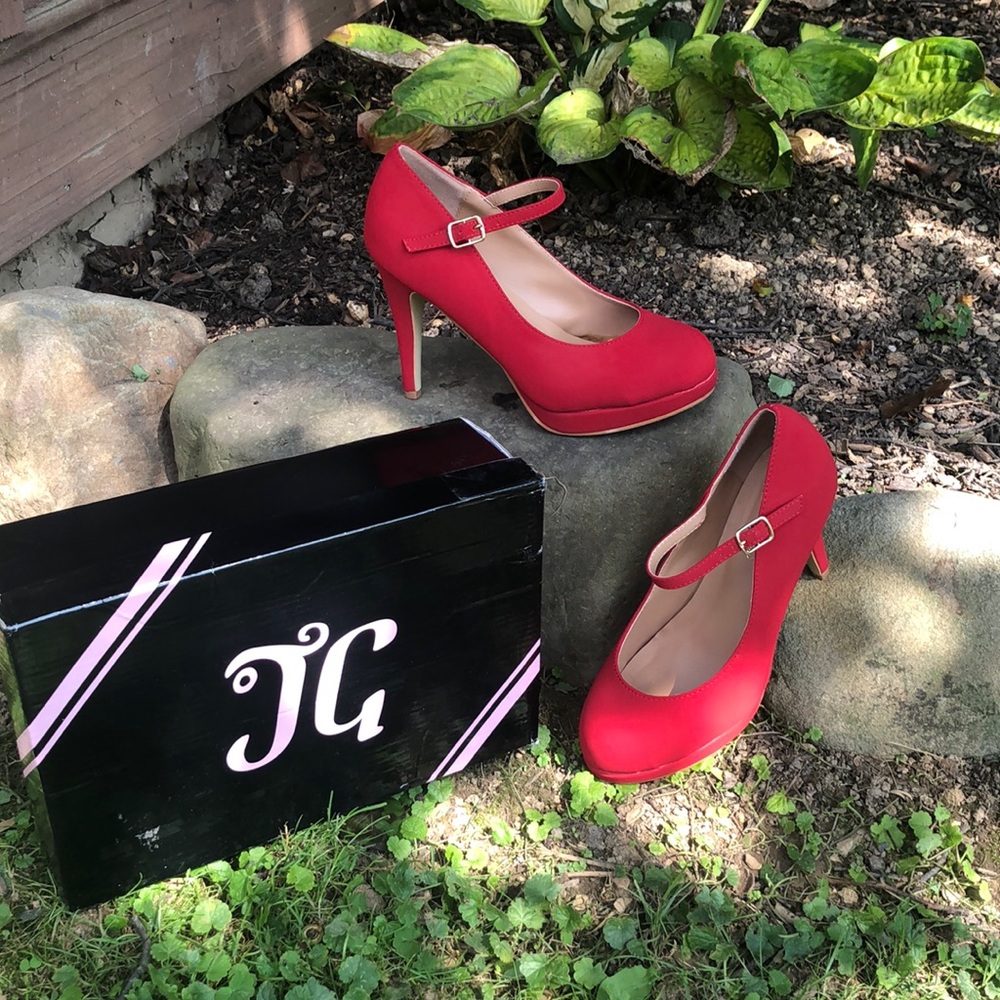 JG Red High Heel Pumps